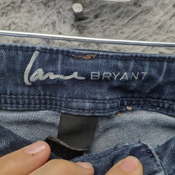 Lane Bryant Jeans Womens Size 18 Petite Blue Skinny Genius Fit Stretch Denim - Picture 2 of 14